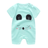 baby clothes 100% cotton short sleeve summer girls boys rompers toddler infant 0-18 months clothes