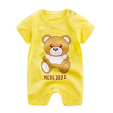 baby clothes 100% cotton short sleeve summer girls boys rompers toddler infant 0-18 months clothes