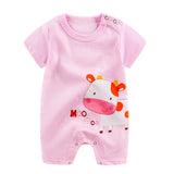baby clothes 100% cotton short sleeve summer girls boys rompers toddler infant 0-18 months clothes