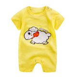 baby clothes 100% cotton short sleeve summer girls boys rompers toddler infant 0-18 months clothes