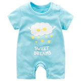 baby clothing 100% cotton unisex rompers baby boy girls short sleeve summer cartoon toddler cute Clothes