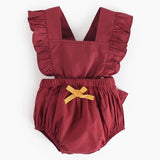 BodyClothes Newborn Baby Girls 100% Cotton Ruffle  Romper Backcross Jumpsuit Outfits Sunsuit Baby Clothing