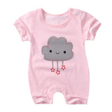 Summer New style baby girl rompers Short sleeve Newborn Infant Baby  Girl clothes Cute Cartoon Printed Jumpsuit Climbing Clothes