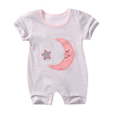 Summer New style baby girl rompers Short sleeve Newborn Infant Baby  Girl clothes Cute Cartoon Printed Jumpsuit Climbing Clothes