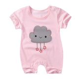 Summer New style baby girl rompers Short sleeve Newborn Infant Baby  Girl clothes Cute Cartoon Printed Jumpsuit Climbing Clothes