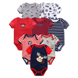 2019 8PCS/lot Clothing Sets Cotton Newborn Unicorn Baby Girl Clothes Bodysuit Baby Clothes Ropa bebe Baby Boy Clothes