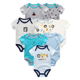 2019 8PCS/lot Clothing Sets Cotton Newborn Unicorn Baby Girl Clothes Bodysuit Baby Clothes Ropa bebe Baby Boy Clothes
