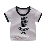 Baby clothes Cartoon Print Baby Boys Girl T Shirt For Summer Infant Kids Boys Girls  T-Shirts Clothes Cotton Tops