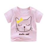 Baby clothes Cartoon Print Baby Boys Girl T Shirt For Summer Infant Kids Boys Girls  T-Shirts Clothes Cotton Tops