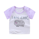 Baby clothes Cartoon Print Baby Boys Girl T Shirt For Summer Infant Kids Boys Girls  T-Shirts Clothes Cotton Tops