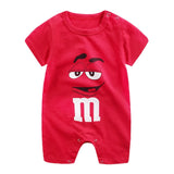 baby clothes 100% cotton short sleeve summer girls boys rompers toddler infant 0-18 months clothes