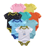 2019 8PCS/lot Clothing Sets Cotton Newborn Unicorn Baby Girl Clothes Bodysuit Baby Clothes Ropa bebe Baby Boy Clothes