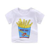 Baby clothes Cartoon Print Baby Boys Girl T Shirt For Summer Infant Kids Boys Girls  T-Shirts Clothes Cotton Tops